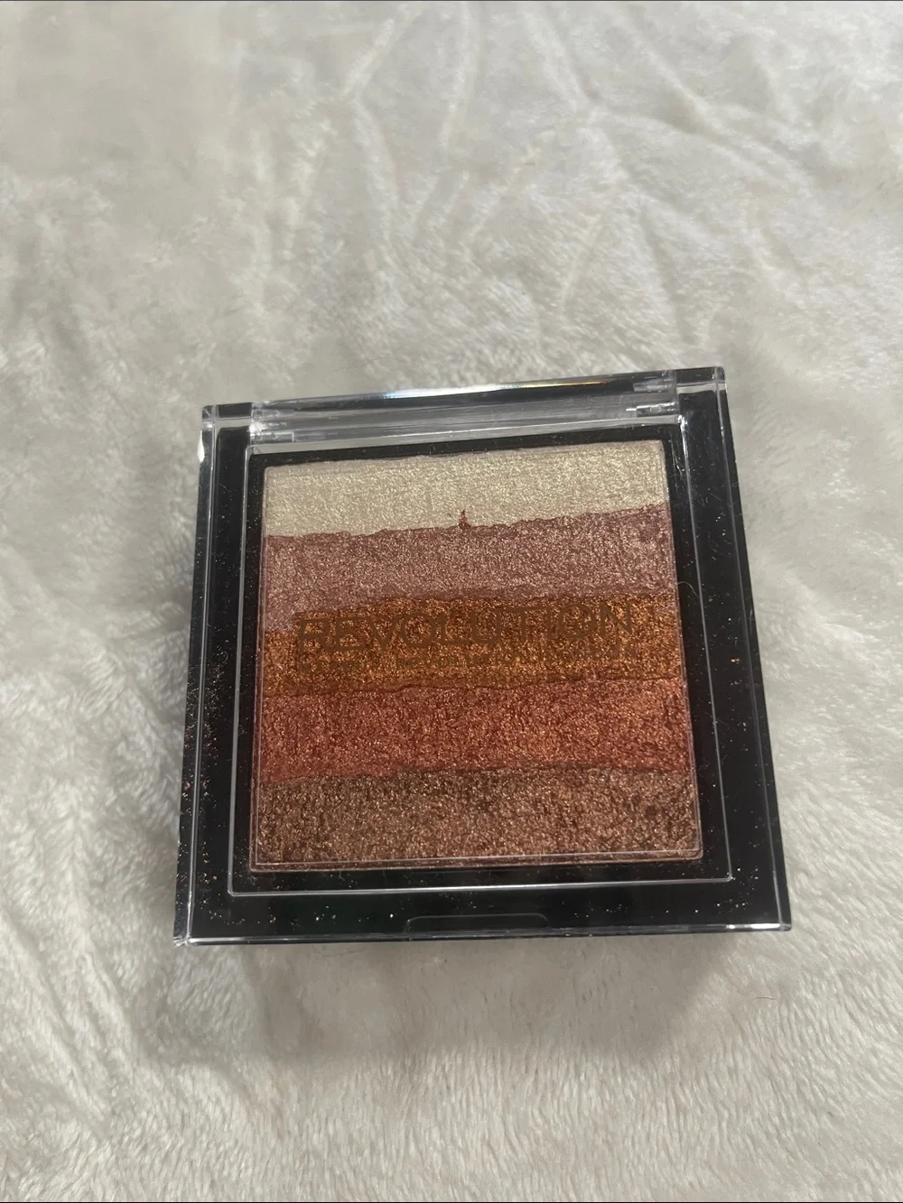 Shimmering Rose Gold Baked Eyeshadow Palette - Multi-Tone
